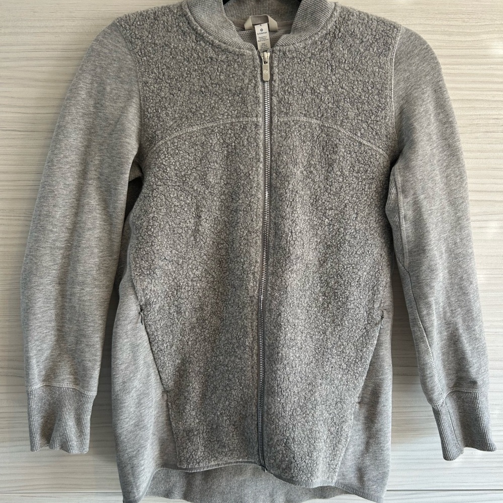 Gray Zip-Up Jacket